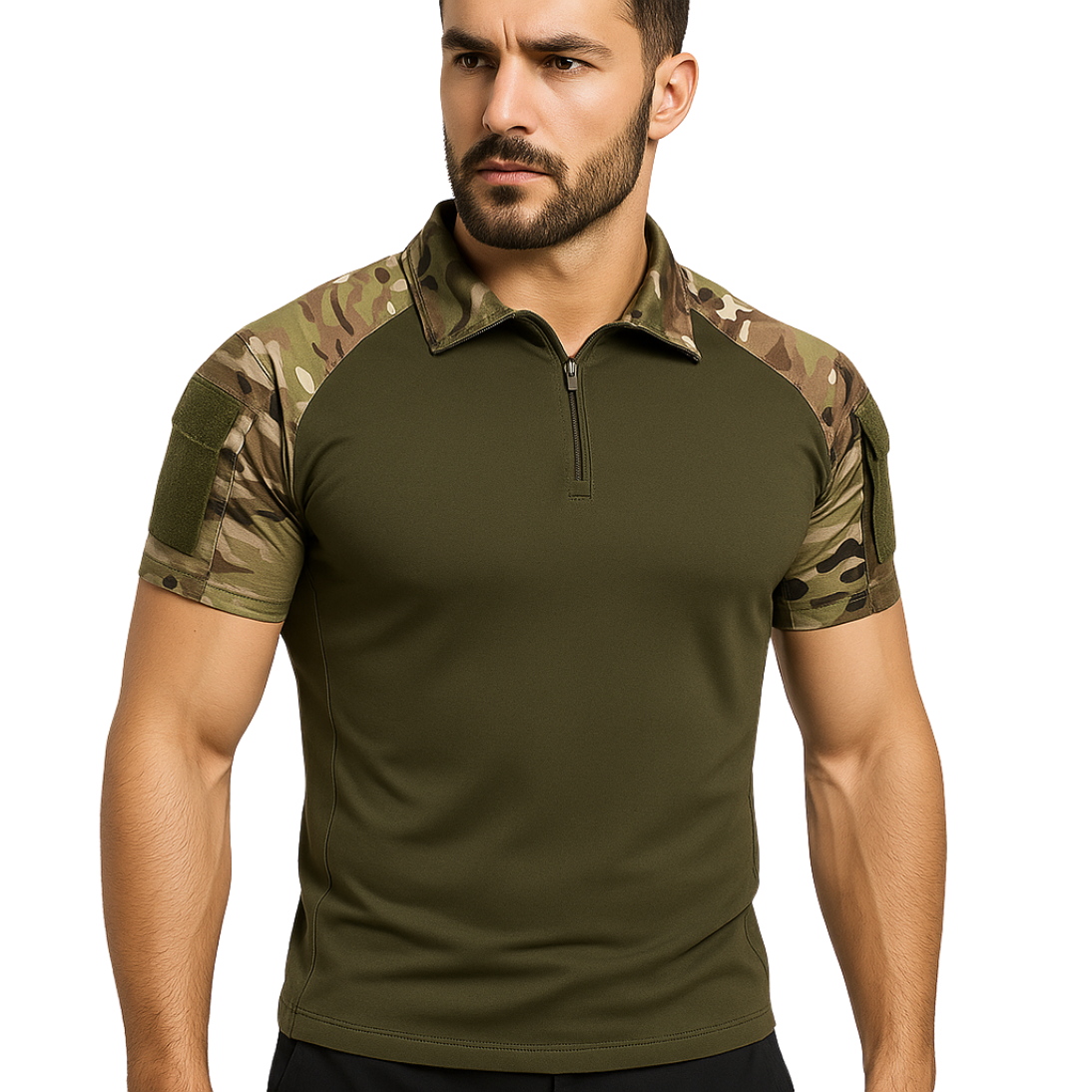 Outdoor Military-Style Camouflage Shirt – Quick Dry