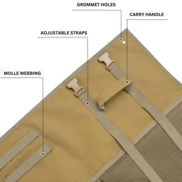 Heavy-Duty Military Shooting Mat – Padded, Molle System, Portable