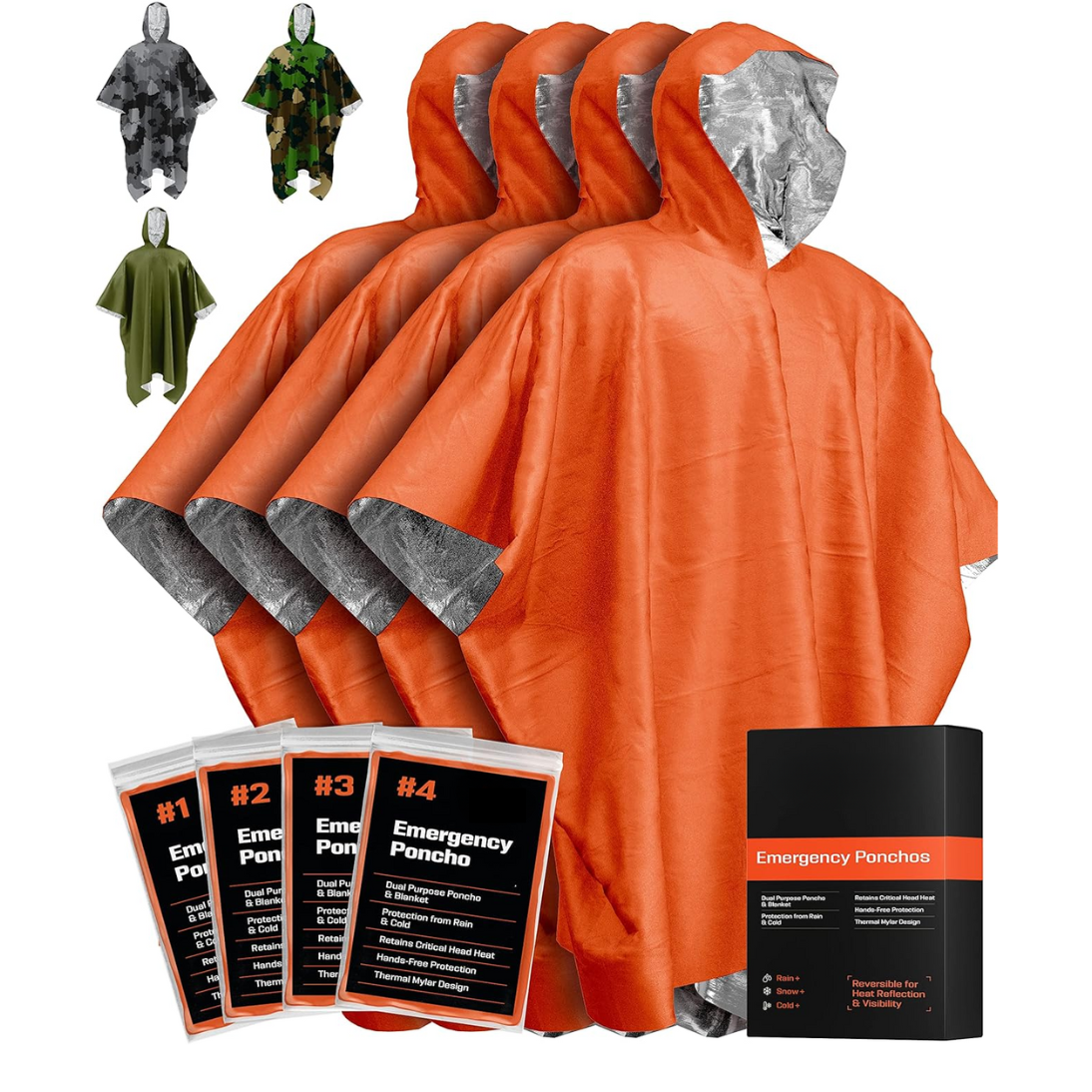 Emergency Mylar Survival Poncho