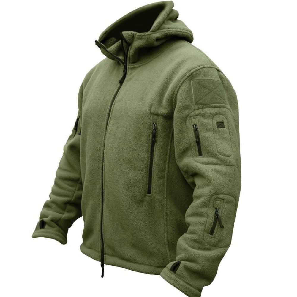 Custom Tactical Fleece Hoodie with Thumb-Holes and Pockets