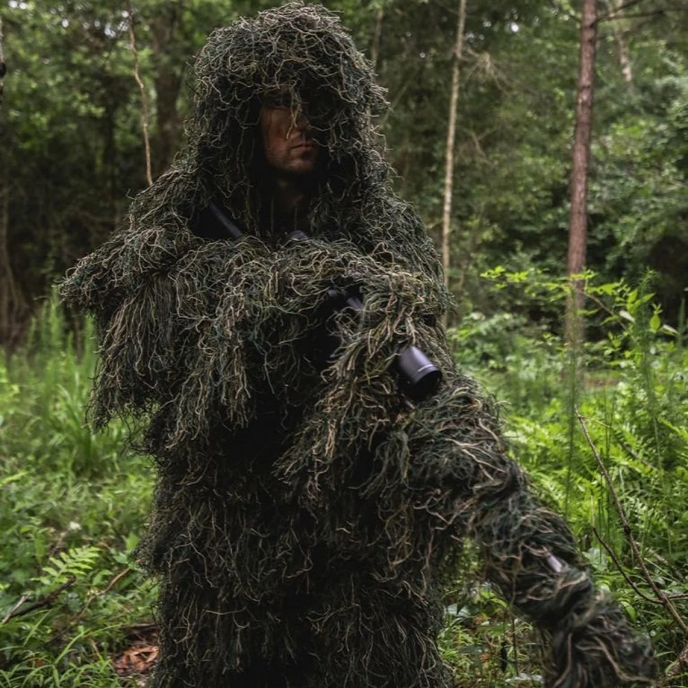Blue Army Forest Ghillie Suit – 3D Camouflage for Hunting, Airsoft & Tactical Use