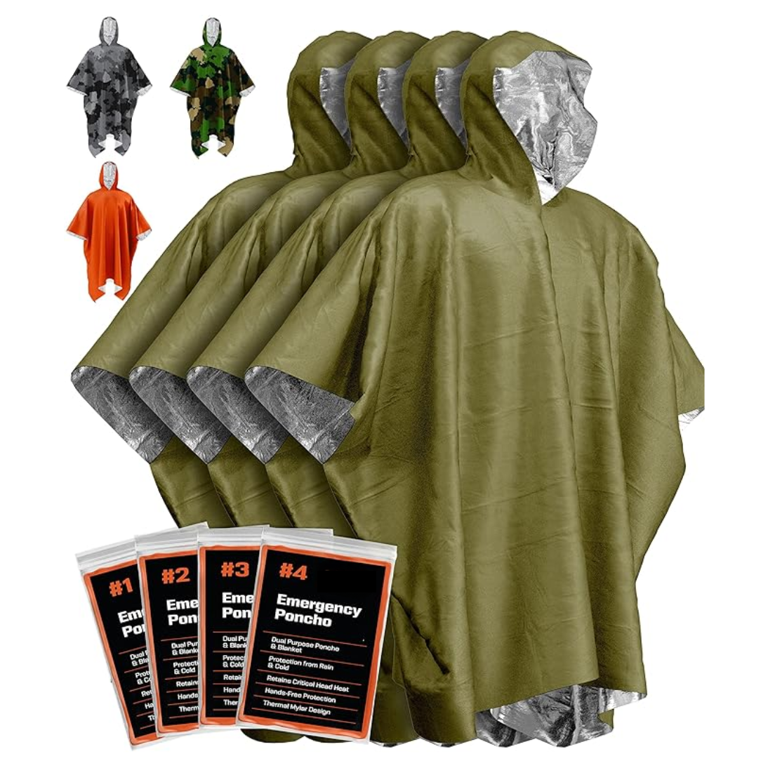 Emergency Mylar Survival Poncho