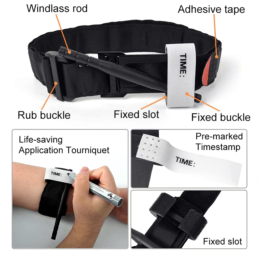 Adjustable Survival Tourniquet – Durable & Reusable First Aid Tool