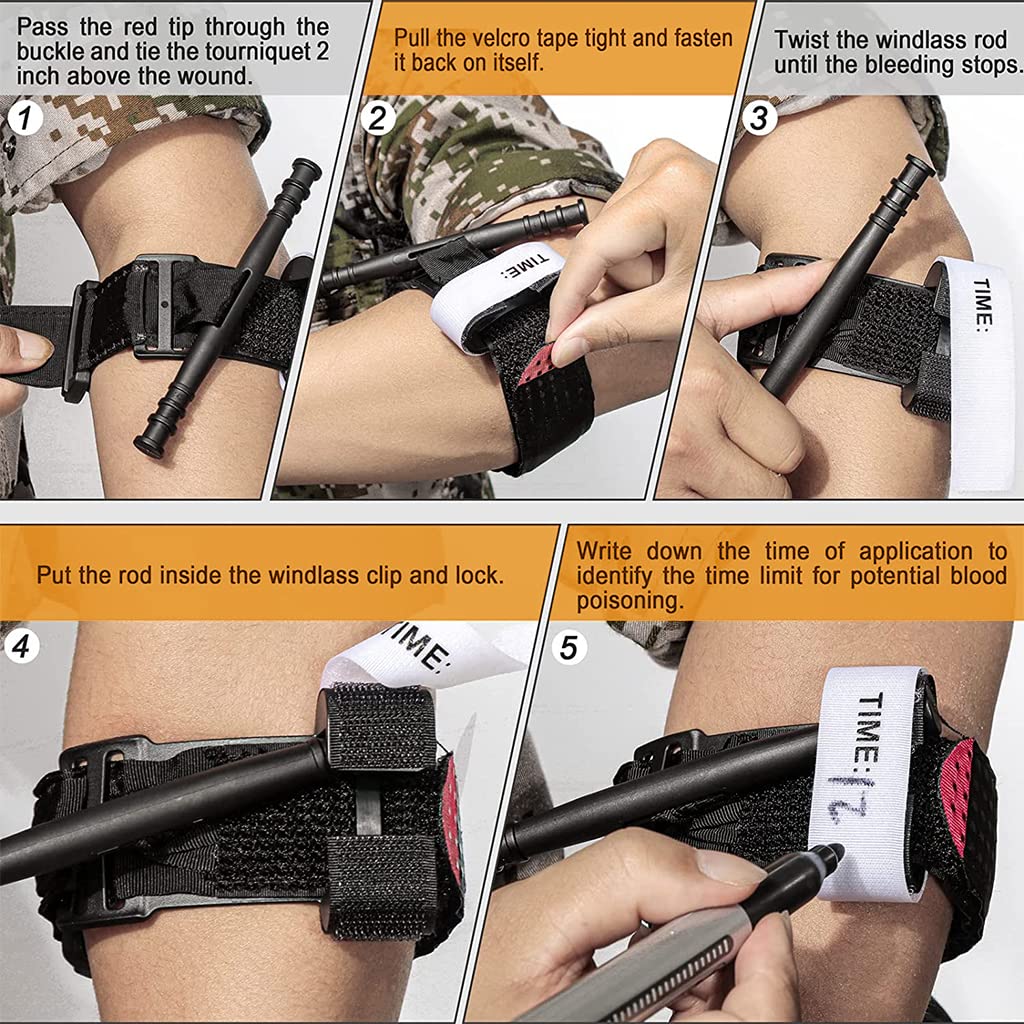 Adjustable Survival Tourniquet – Durable & Reusable First Aid Tool