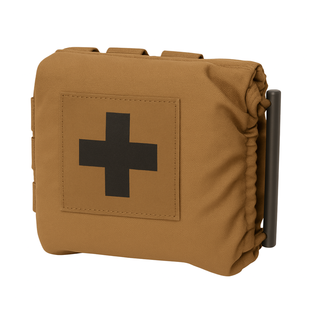 Coyote brown ambidextrous IFAK first aid pouch with MOLLE compatibility