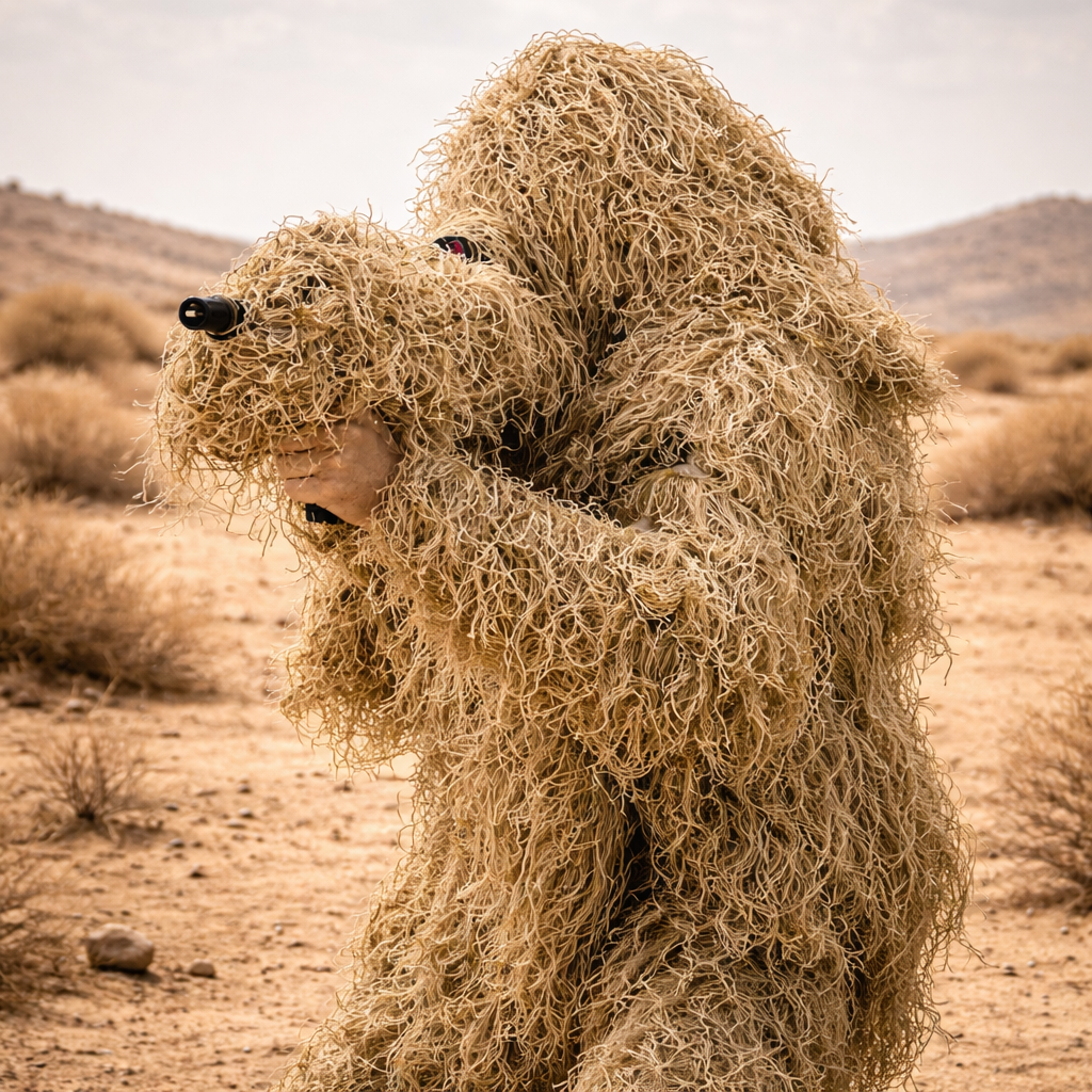 Blue Army Desert Ghillie Suit