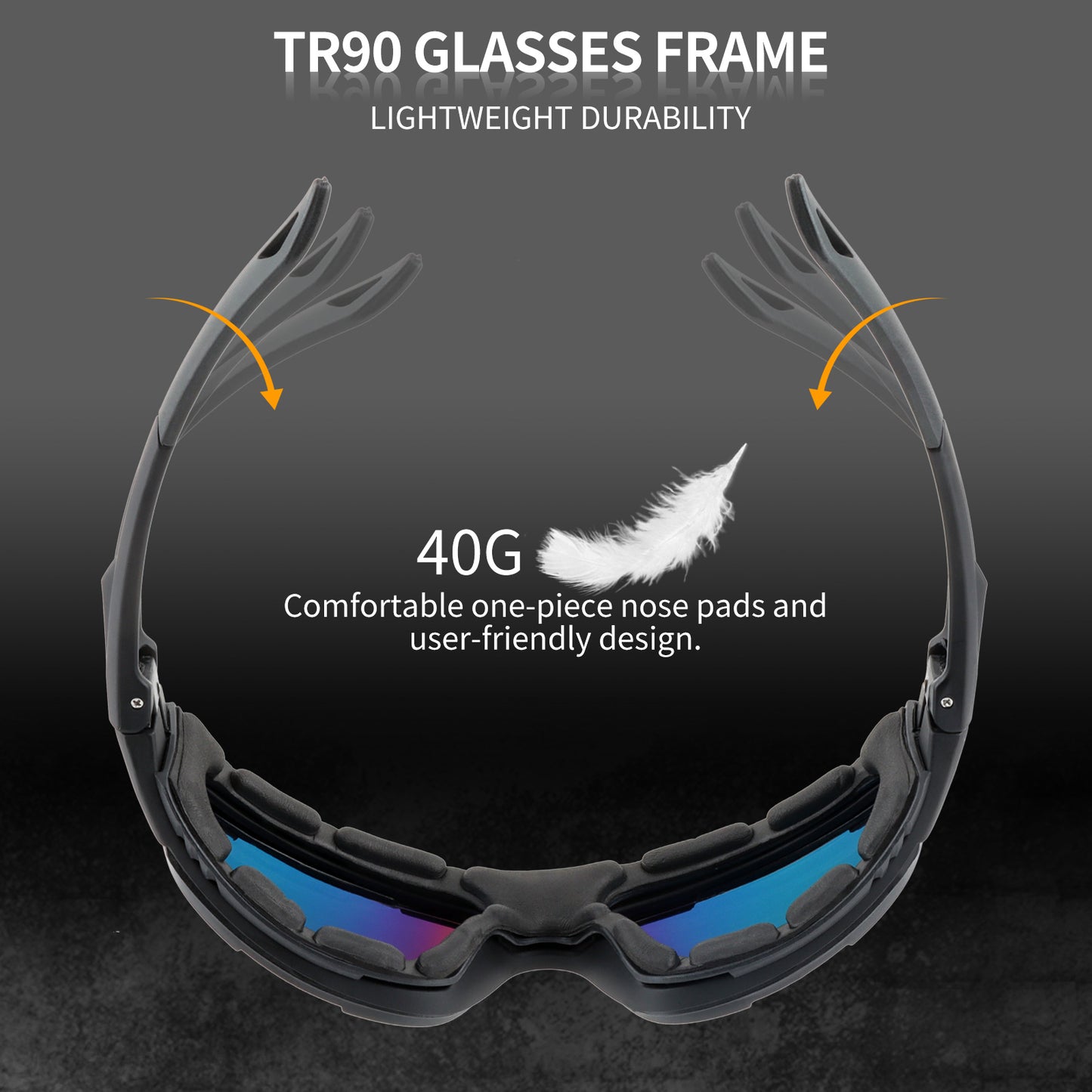 Blue Army TR90 Tactical Goggles Kit
