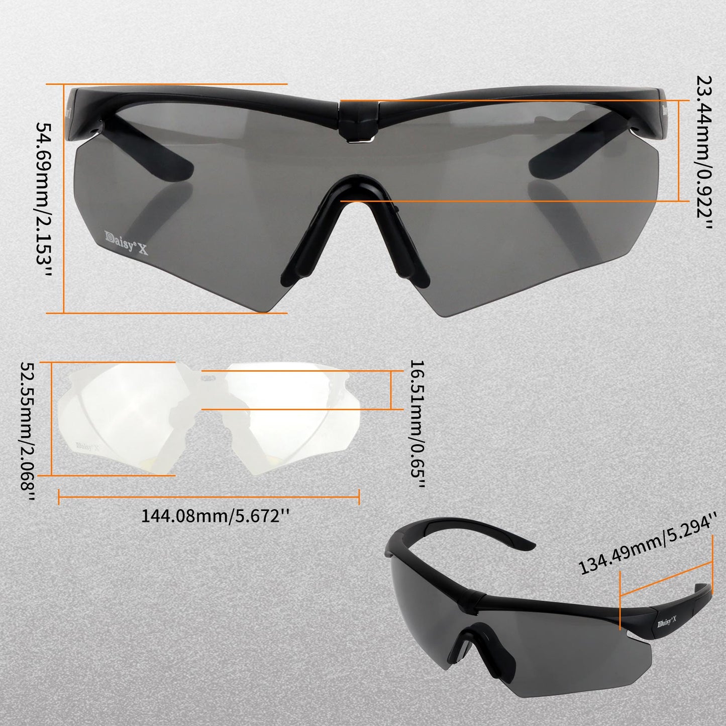 TR90 Tactical Eyewear – Matte Black with Multi-Lens Kit