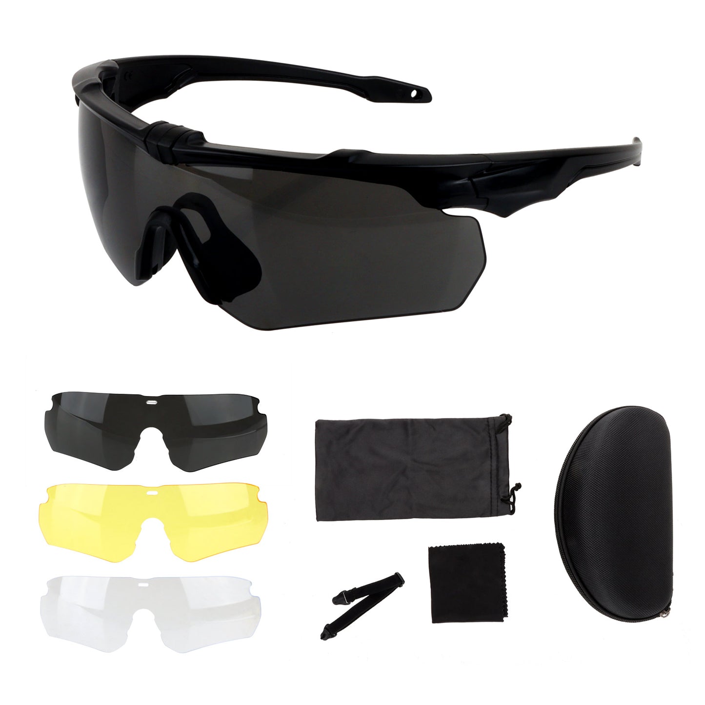 Blue Army Modular Shooting Glasses – UV + Impact Protection