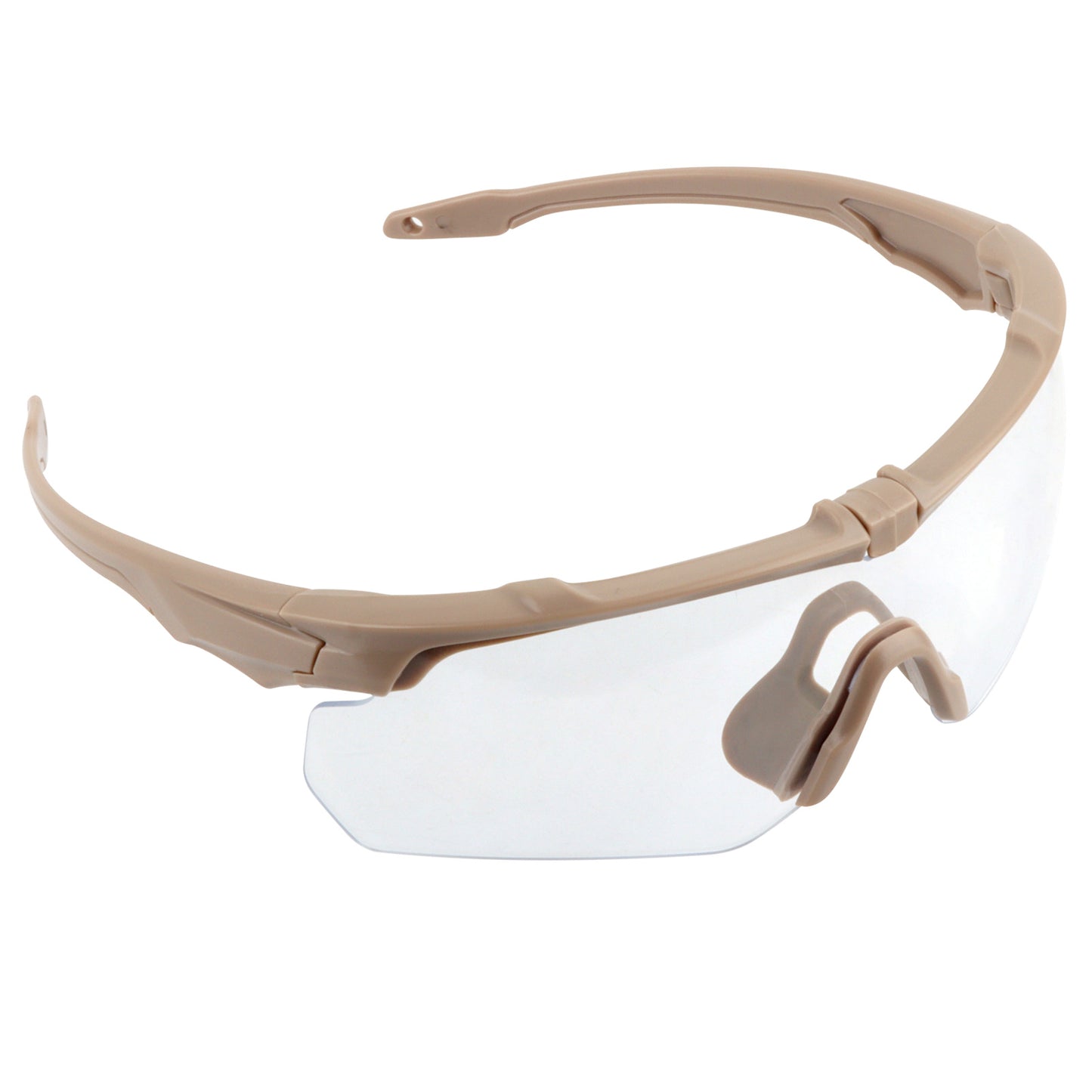 Desert-Tan Tactical Sunglasses – 3 Lens Interchangeable