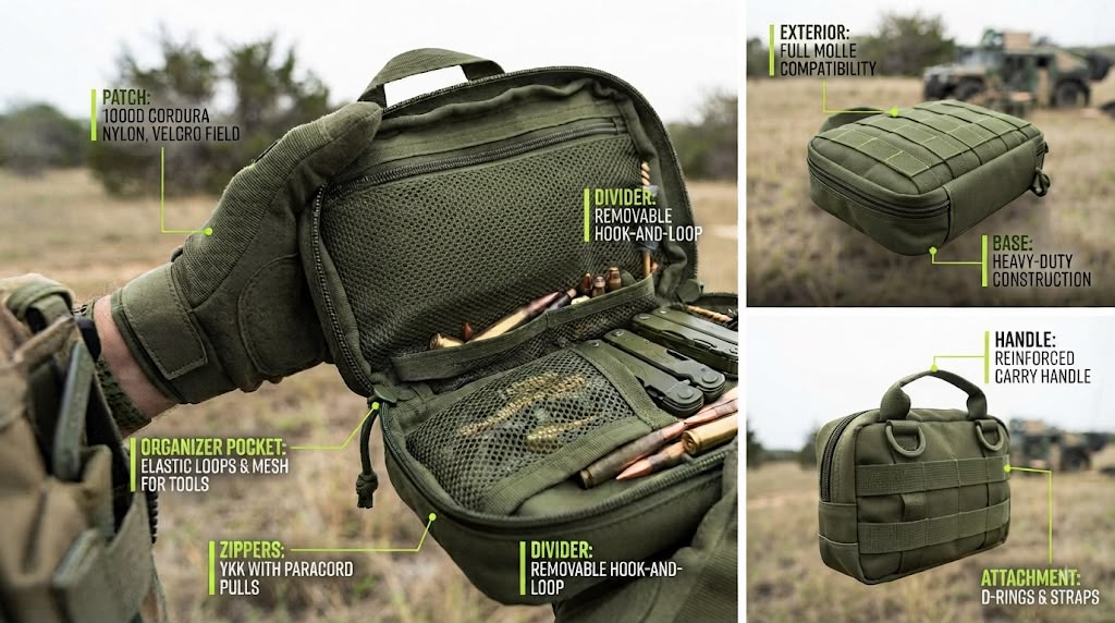 Blue Army Tactical Organizer Pouch