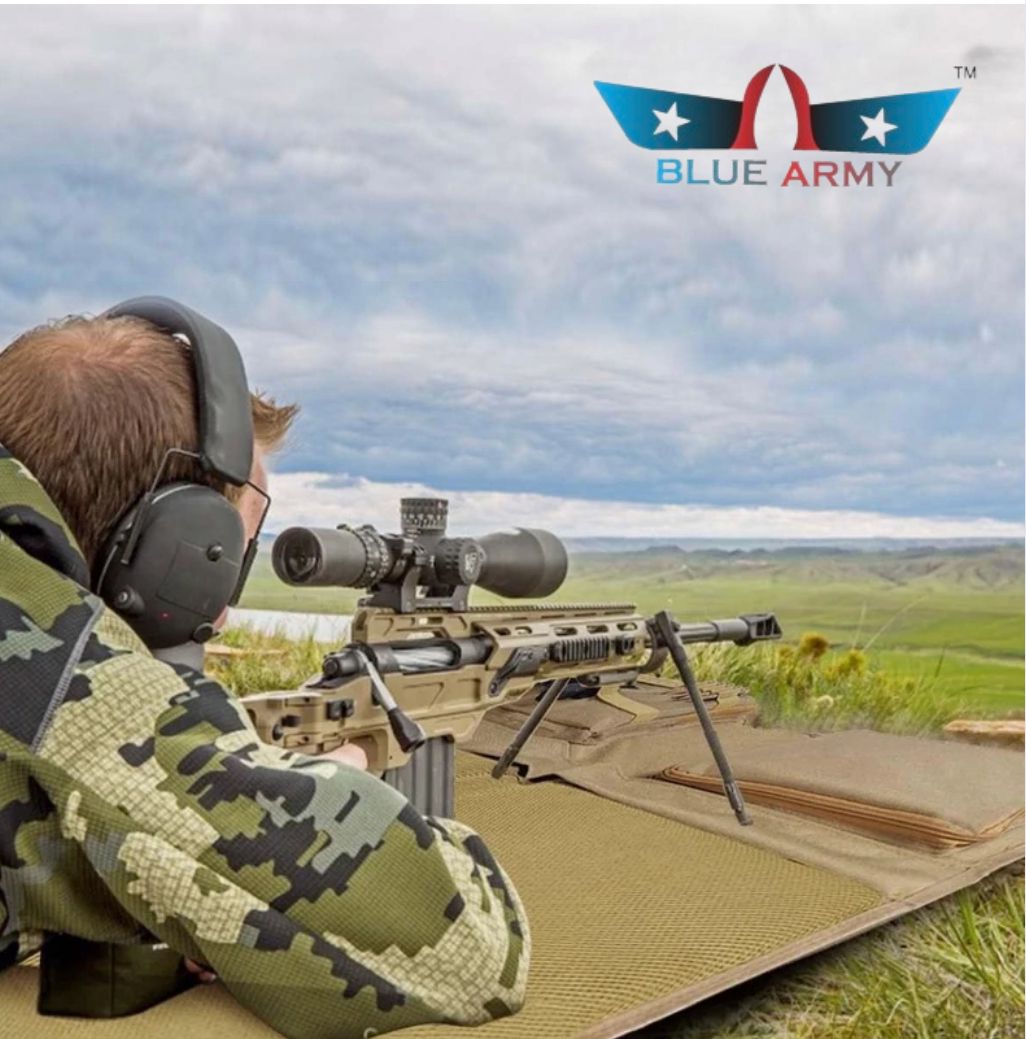 Blue Army Tactical Shooting Mat – Waterproof, Padded & MOLLE-Equipped Field Mat