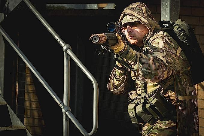 Blue Army Camo Concealment Coat