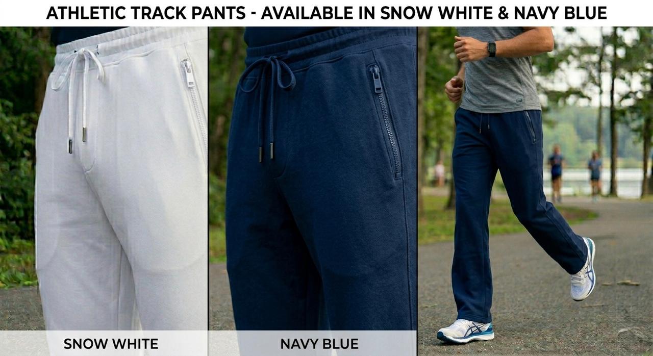 Blue Army Super Poly Track Pants | Lightweight Quick-Dry Sports & Training Lower with Zipper Pockets