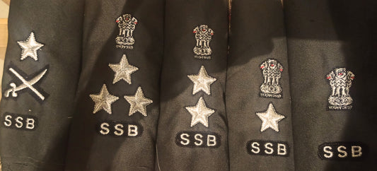 SSB Rank Set – Olive Green Insignia for All Ranks