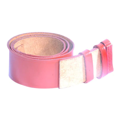 BROWN/TAN LEATHER UNIFORM BELT