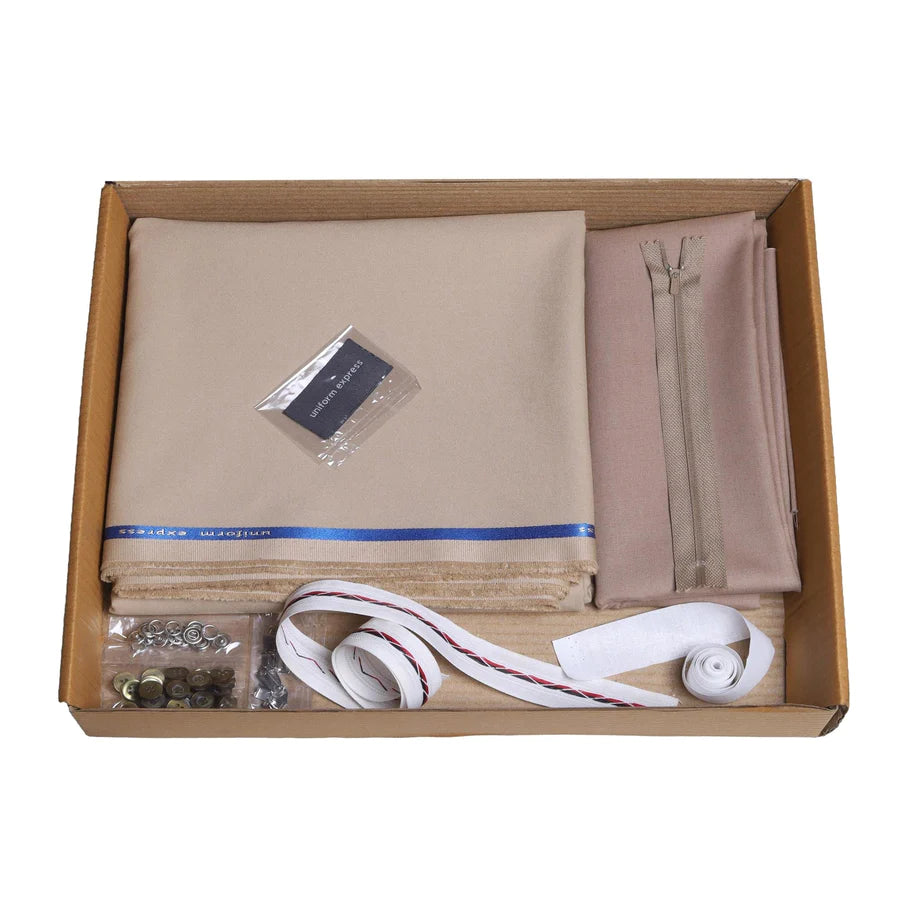 KHAKHI UNIFORM FABRIC SET - FULL SLEEVES SLEEVES-OCM/RAYMONDS BRAND-3 METER