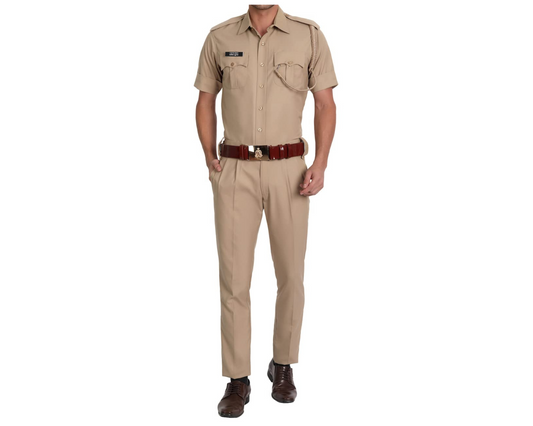HALF SLEEVES KHAKHI UNIFORM - Grado Stretch Fabric