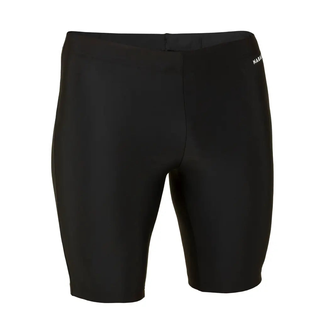Men's swimming jammer swimsuit 100 basic - black