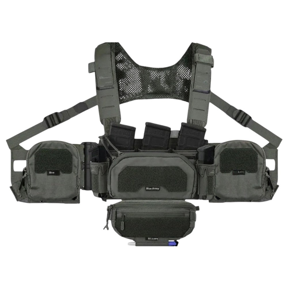 Blue Army Tactical Load Vest | Heavy Duty Military Utility Vest for Training & Outdoor Use