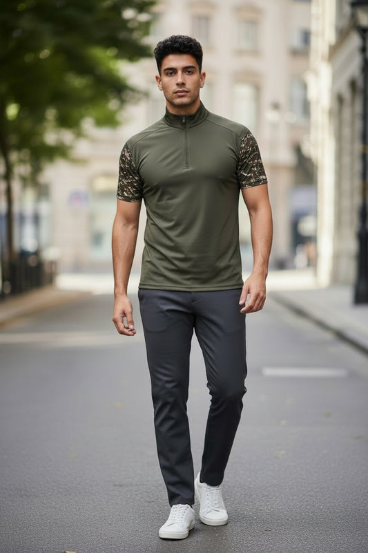 Blue Army Tactical Performance T-Shirt – Olive Green