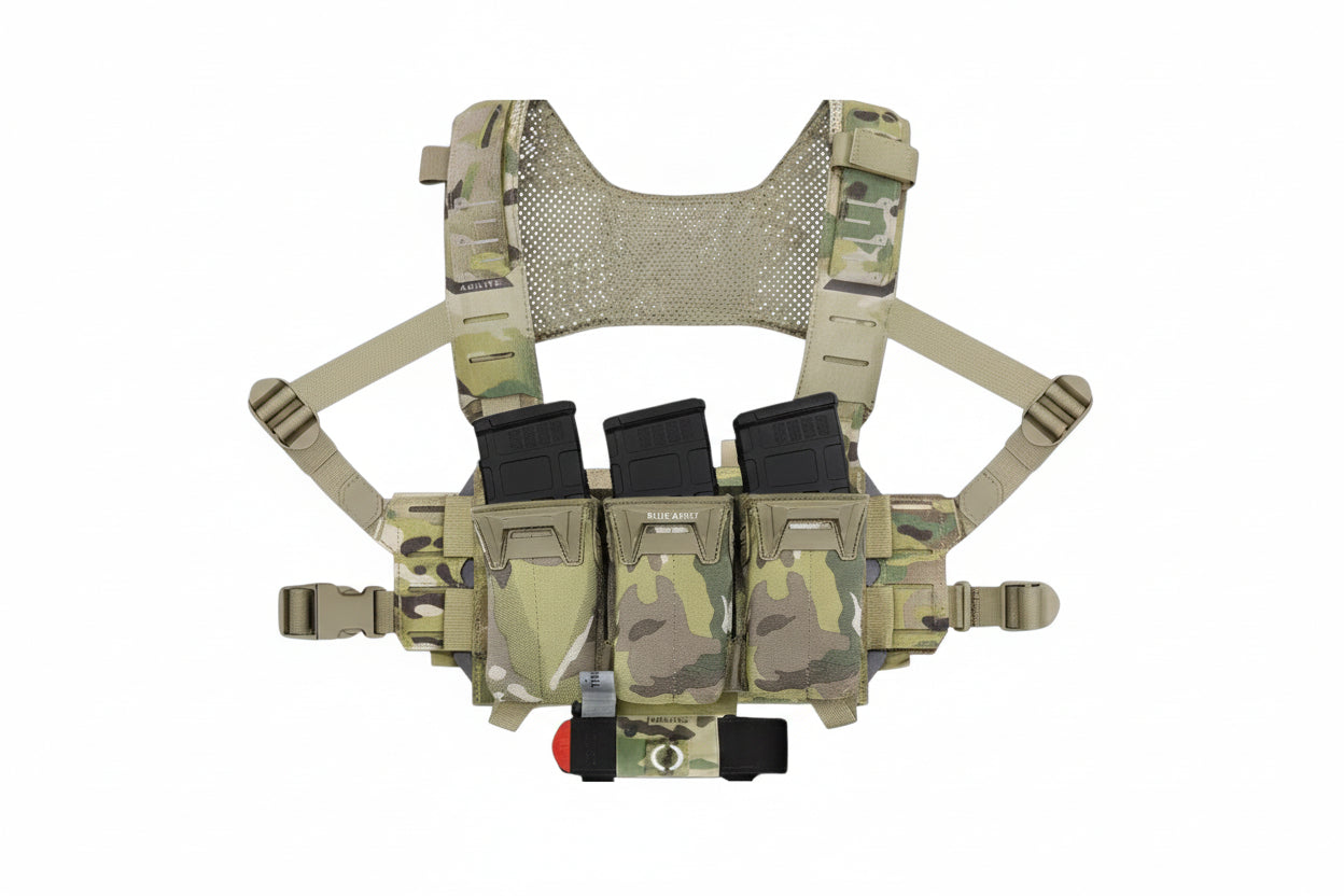 Blue Army Tactical Load Vest | Heavy Duty Military Utility Vest for Training & Outdoor Use