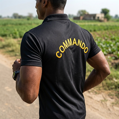 Blue Army Commando T-Shirt SSB Edition | Tactical Training Wear for Men