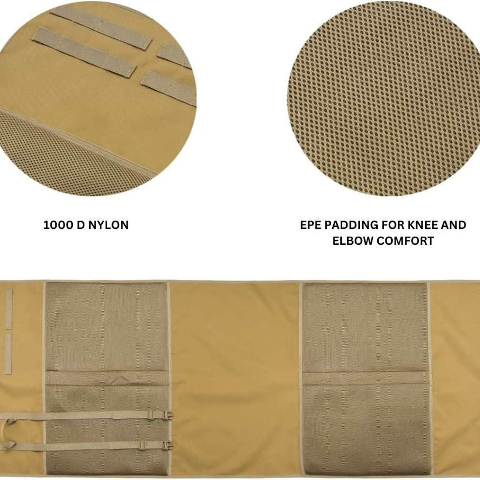 Force Field Mat Tactical Shooting Mat – PU Coated, Padded & MOLLE-Equipped Field Mat ...