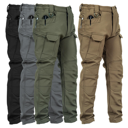 Fleece-Lined Softshell Winter Pants (300–350 GSM)