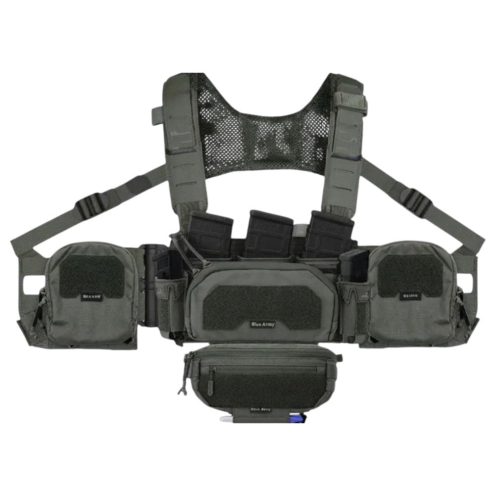 Blue Army Tactical Load Vest | Heavy Duty Military Utility Vest for Training & Outdoor Use
