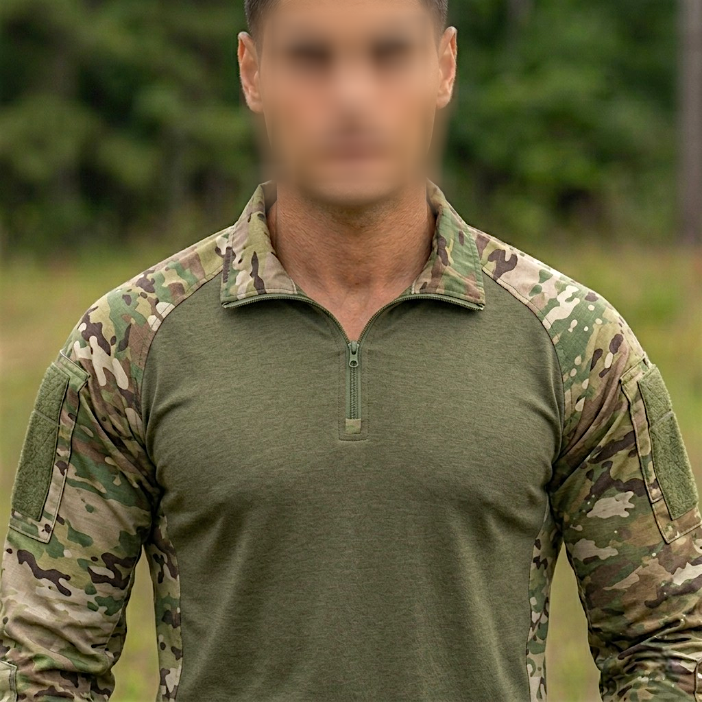 Blue Army Tactical T-Shirt – Full Sleeve