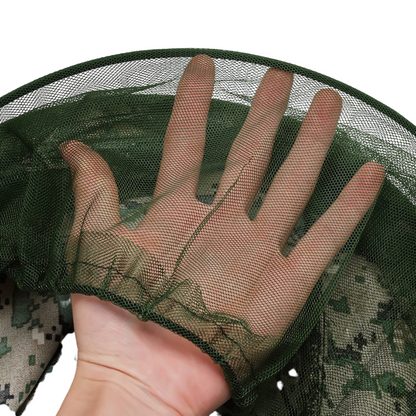 Camouflage Mosquito Net Hat Insect Protection for Outdoor & Camping