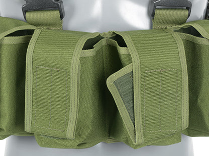 Indian Army Chest Rig w/ M16/AK47/M14 Pouches - Olive BLUE ARMY CLASSIC-MADE TO ORDER - MOQ 10