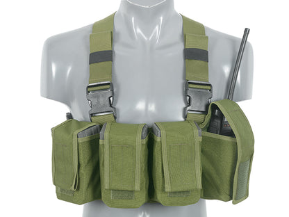 Indian Army Chest Rig w/ M16/AK47/M14 Pouches - Olive BLUE ARMY CLASSIC-MADE TO ORDER - MOQ 10