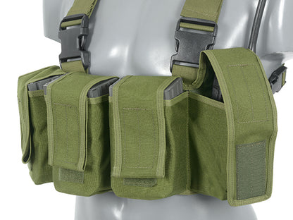 Indian Army Chest Rig w/ M16/AK47/M14 Pouches - Olive BLUE ARMY CLASSIC-MADE TO ORDER - MOQ 10