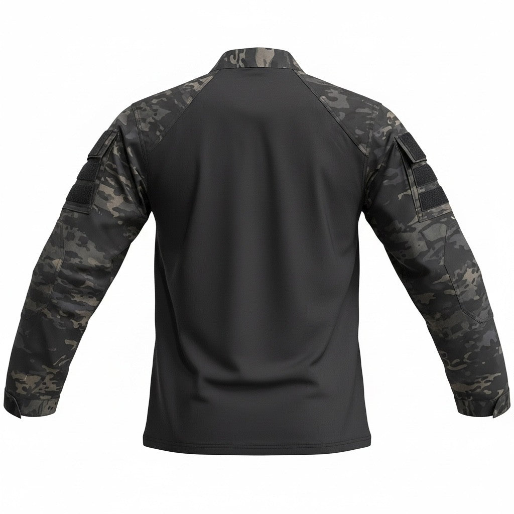 Blue Army Tactical Combat Shirt – Black Multicam