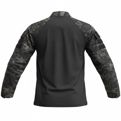 Blue Army Tactical Combat Shirt – Black Multicam