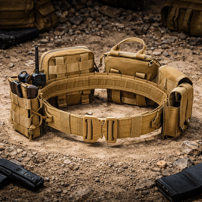 Modular Tactical Battle Belt System – 7 Piece MOLLE Kit