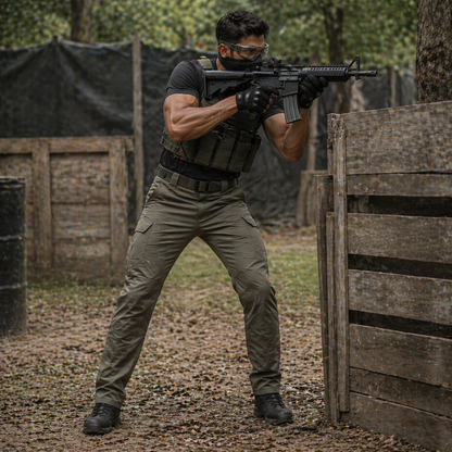 Blue Army Tactical Cargo Pants – Ripstop Cotton Blend | Reinforced, Multi-Pocket, All-Terrain Utility Wear