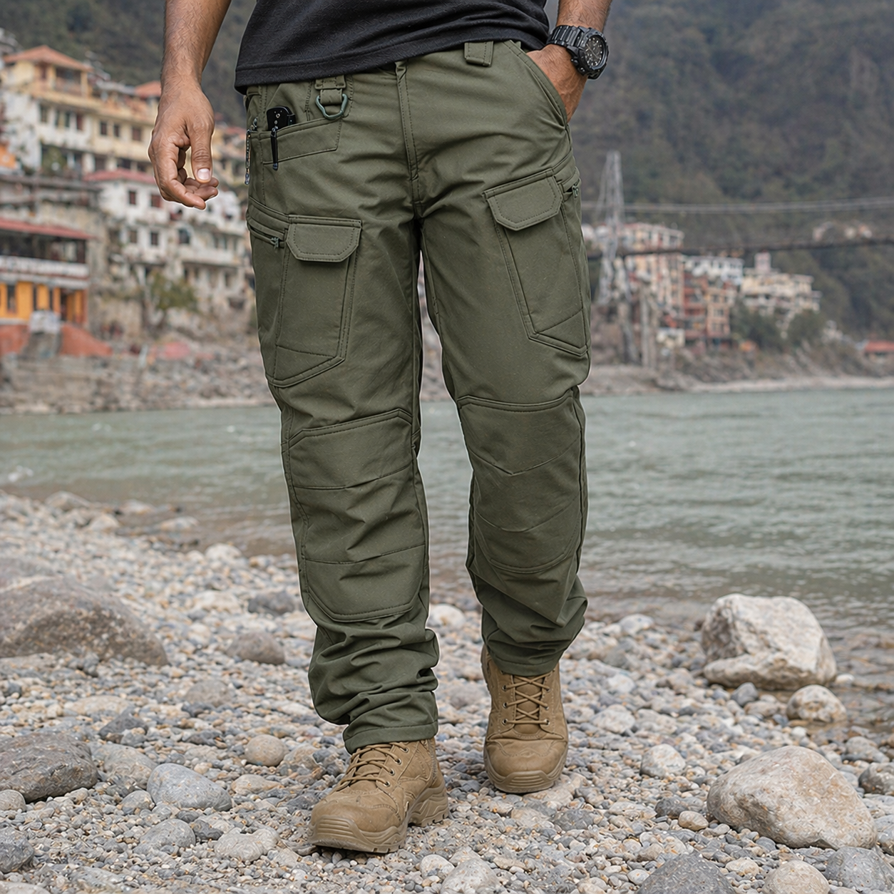 Blue Army Fleece-Lined Softshell Winter Pants (300–350 GSM) – Warm, Windproof & Tactical Fit for Men & Women