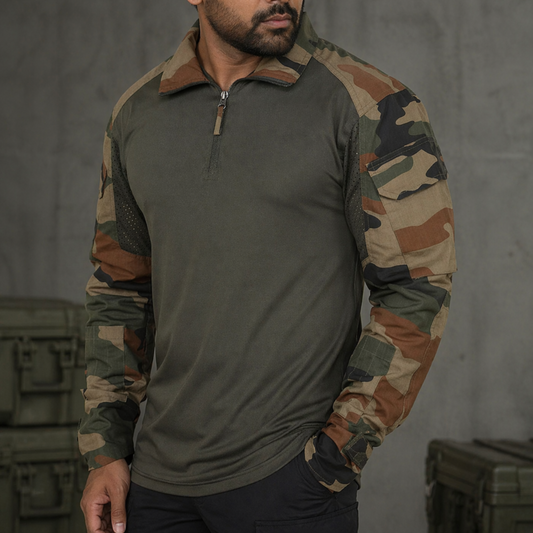 BlueArmy Tactical Full Sleeve T-Shirt – Army Print