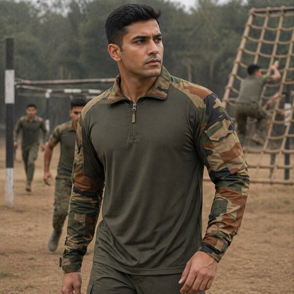 BlueArmy Tactical Full Sleeve T-Shirt – Army Print