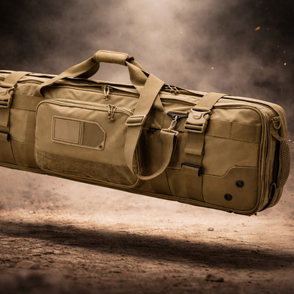Blue Army Long Gun Bag | Heavy-Duty Tactical Rifle Carry Case with Storage for Outdoor, Range & Travel Use