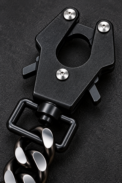 Blue Army Tactical Heavy-Duty Chain Keychain – Quick Release EDC Key Holder