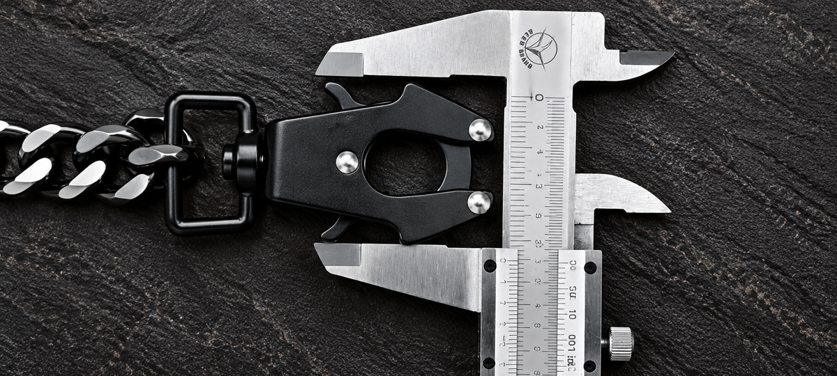Blue Army Tactical Heavy-Duty Chain Keychain – Quick Release EDC Key Holder