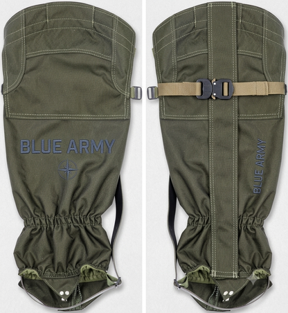 BLUE ARMY Heavy-Duty Hunting & Outdoor Leg Gaiters – High Protection, Waterproof & Thorn-Proof