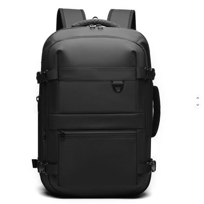 Travel Backpack Automatic Pumping Vacuum USB Charging Multiple Layers Expandable Large Capacity Laptop Backpack
