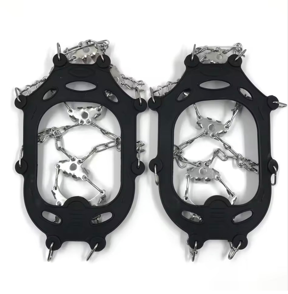 BlueArmy Ice and Rock Traction Cleats – Heavy-Duty Anti-Slip Shoe Grips with Steel Spikes