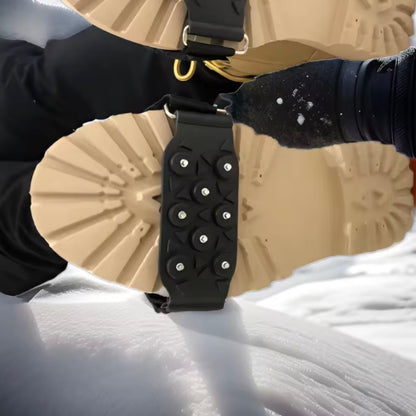 Blue Army Ice & Snow Traction Cleats – Anti-Slip Spikes | Adjustable Fit, Heavy-Duty Grip for Outdoor Use