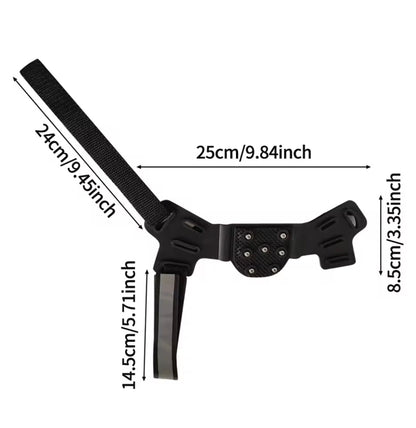 Blue Army IceClaw X – heavy-duty traction cleats with adjustable straps and steel studs, built for superior grip, stability, and performance on ice and rocky terrain.